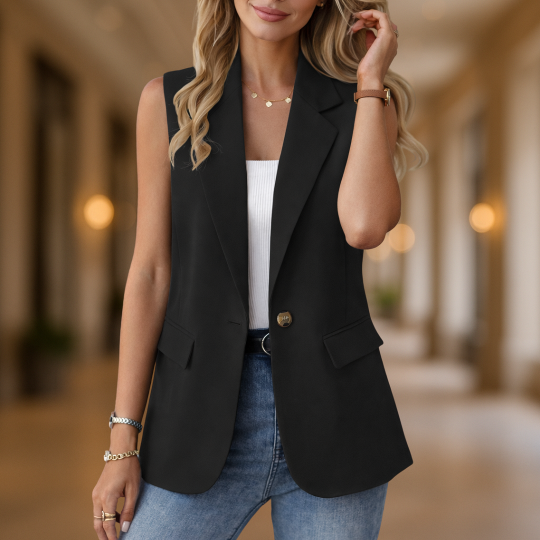 Celeste Elegant & Stylish classic women's blazer vest
