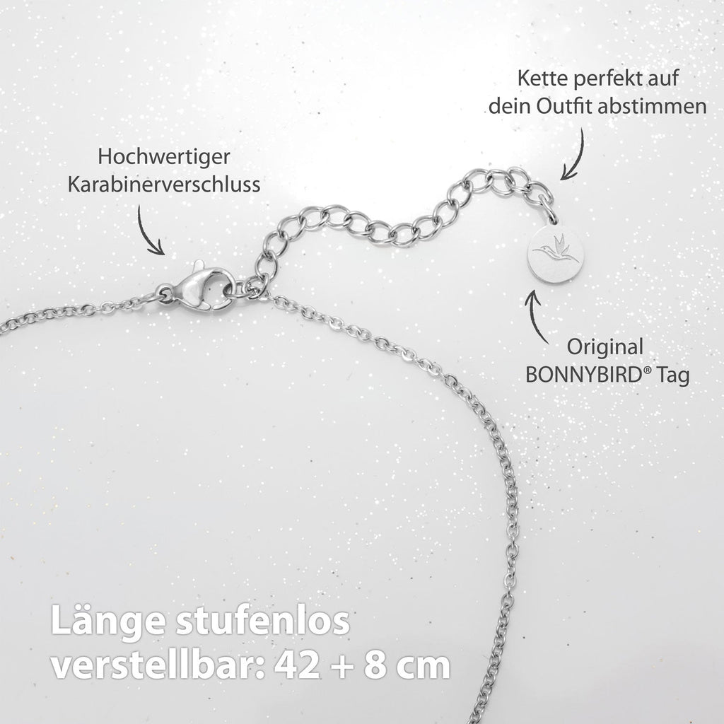 BonnyMoonbase Kette mit Platte Silber