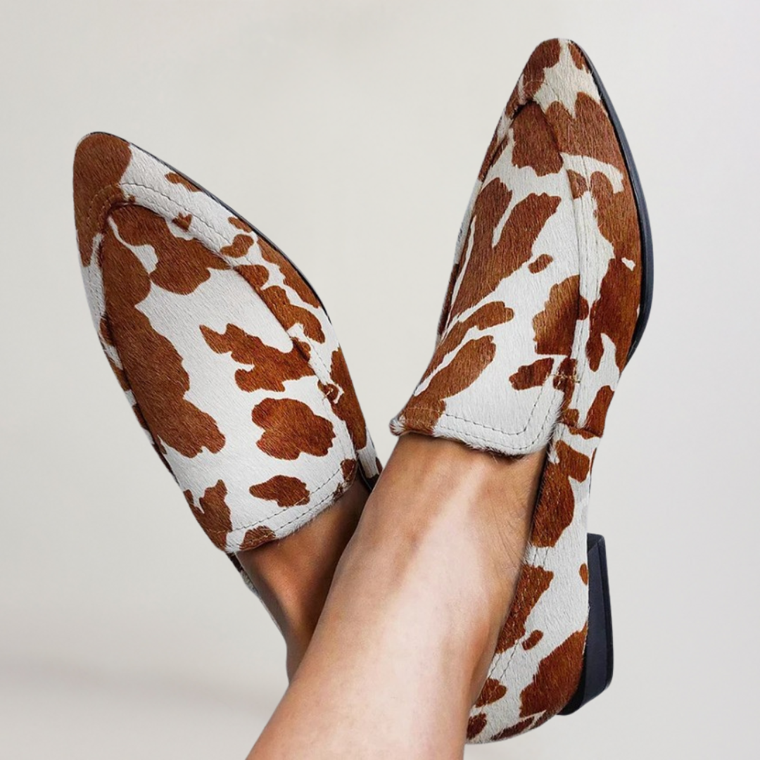 Leona | Elegant moccasins with a flat heel