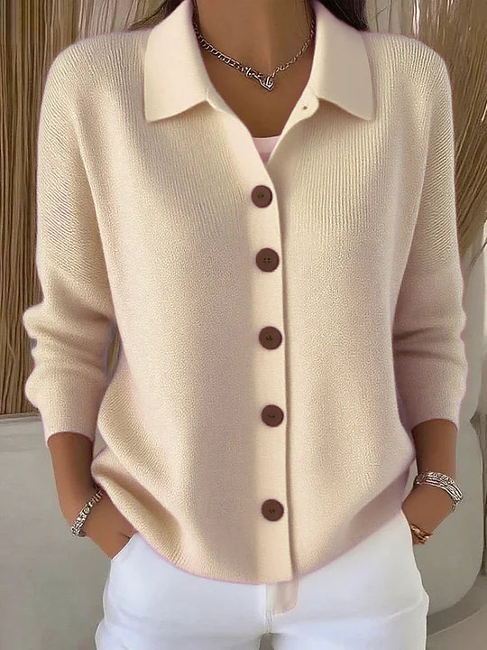 Josefina | Tricot Veste avec Col et Boutons