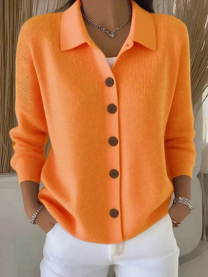Josefina | Tricot Veste avec Col et Boutons