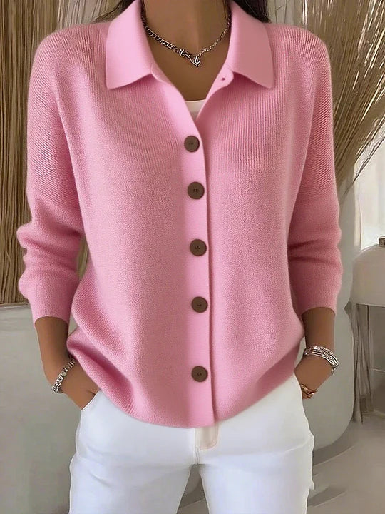 Josefina | Tricot Veste avec Col et Boutons