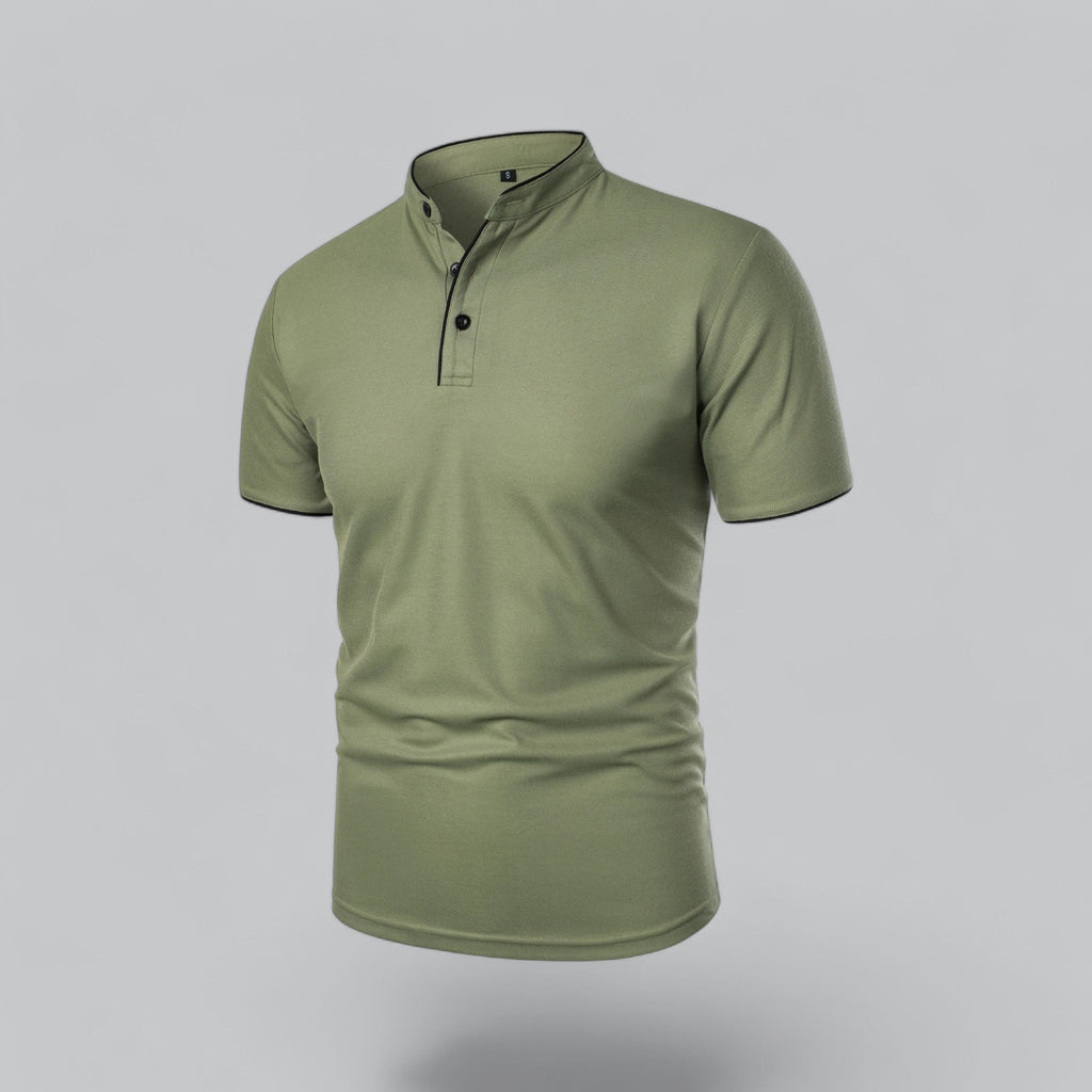 Arthur | Kragenloses Poloshirt
