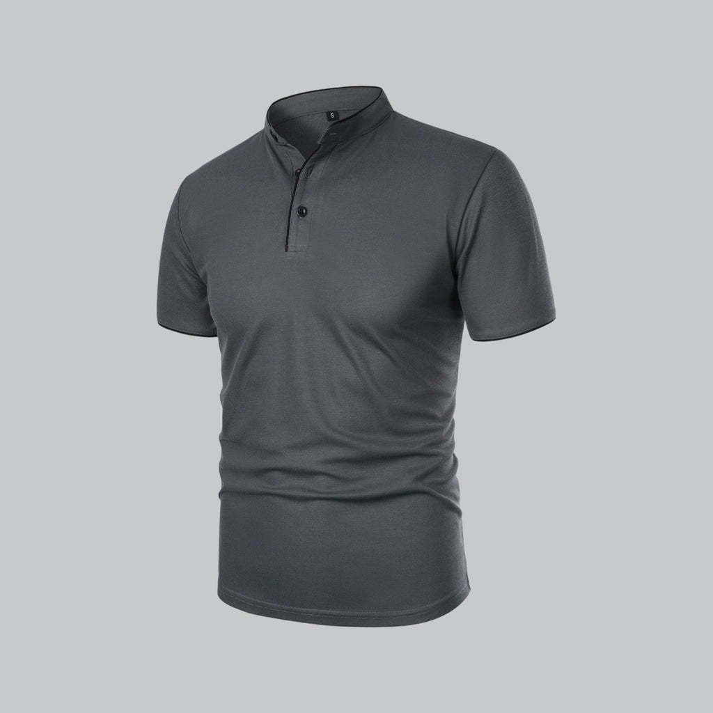 Arthur | Kragenloses Poloshirt