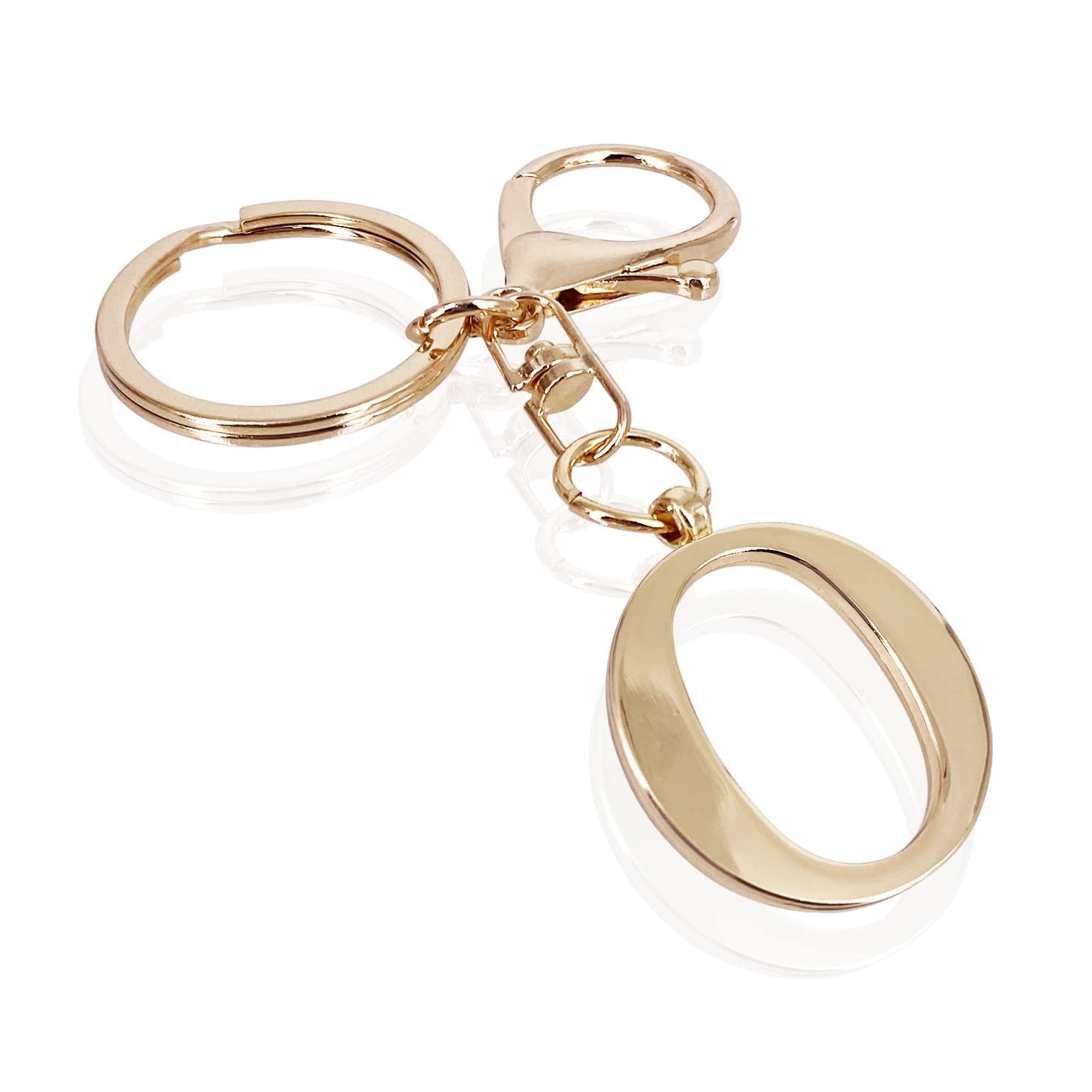 Initiale | Eleganter goldener Schlüsselanhänger