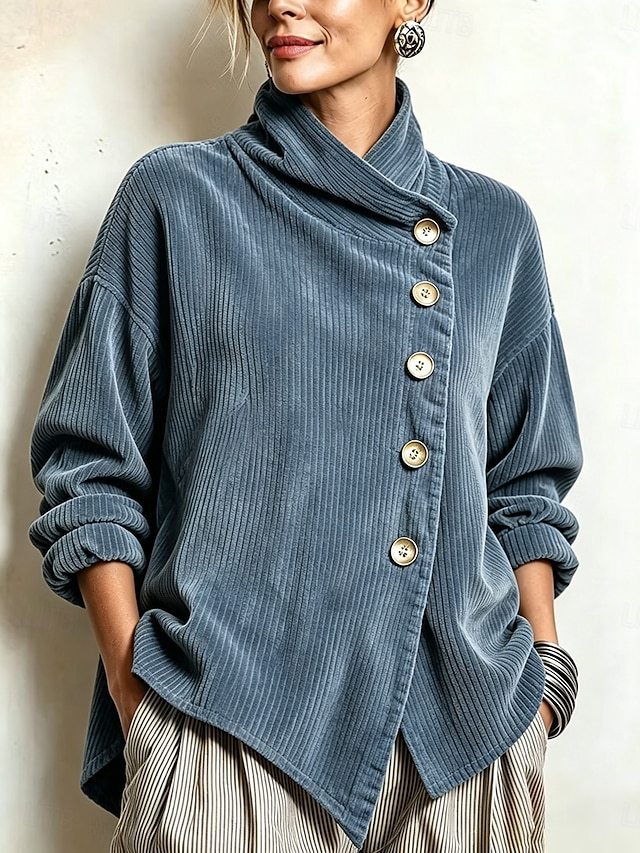 Cialenna™ - Feiner Pullover aus Rippvelours
