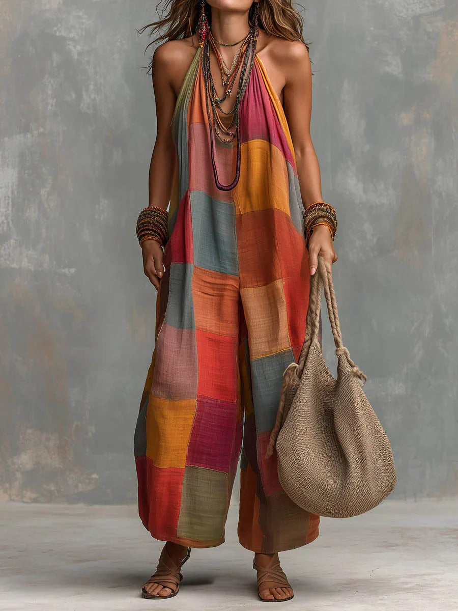 Patchwork-Overall Bohème | Einzigartiger, künstlerischer Stil für frische Freiheit