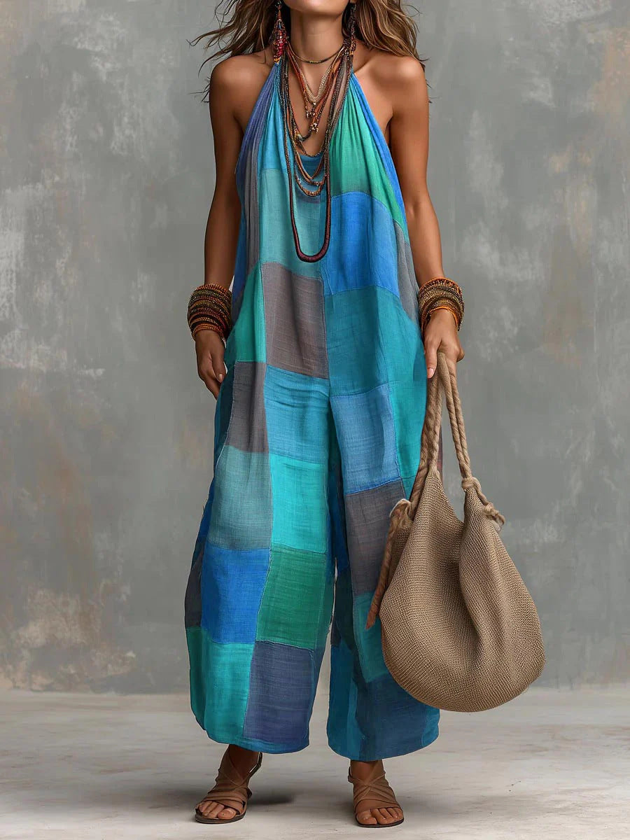 Patchwork-Overall Bohème | Einzigartiger, künstlerischer Stil für frische Freiheit