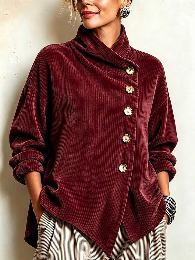 Cialenna™ - Feiner Pullover aus Rippvelours