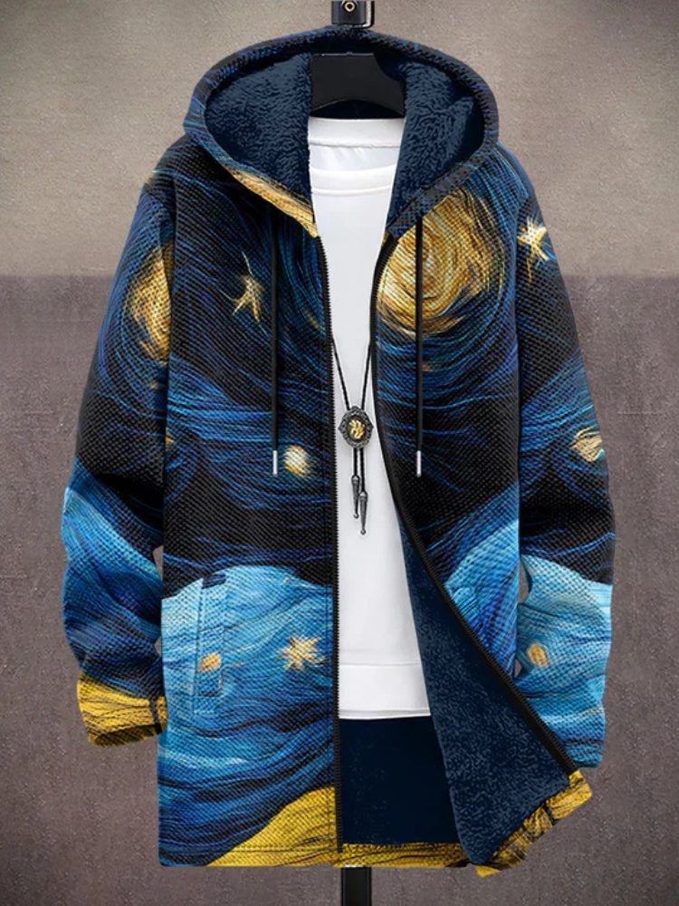 Waverley™ - Luxurious art-inspired zip-up hoodie