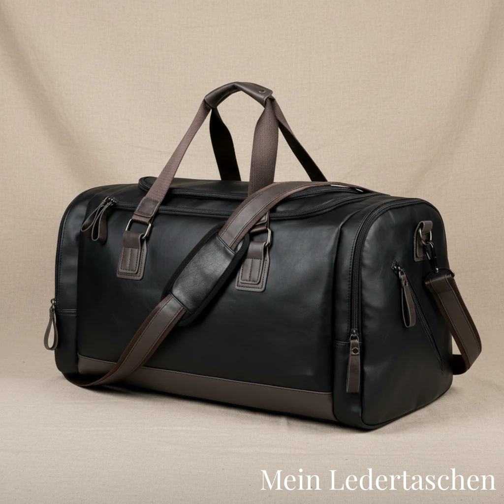 Oskar leather travel bag