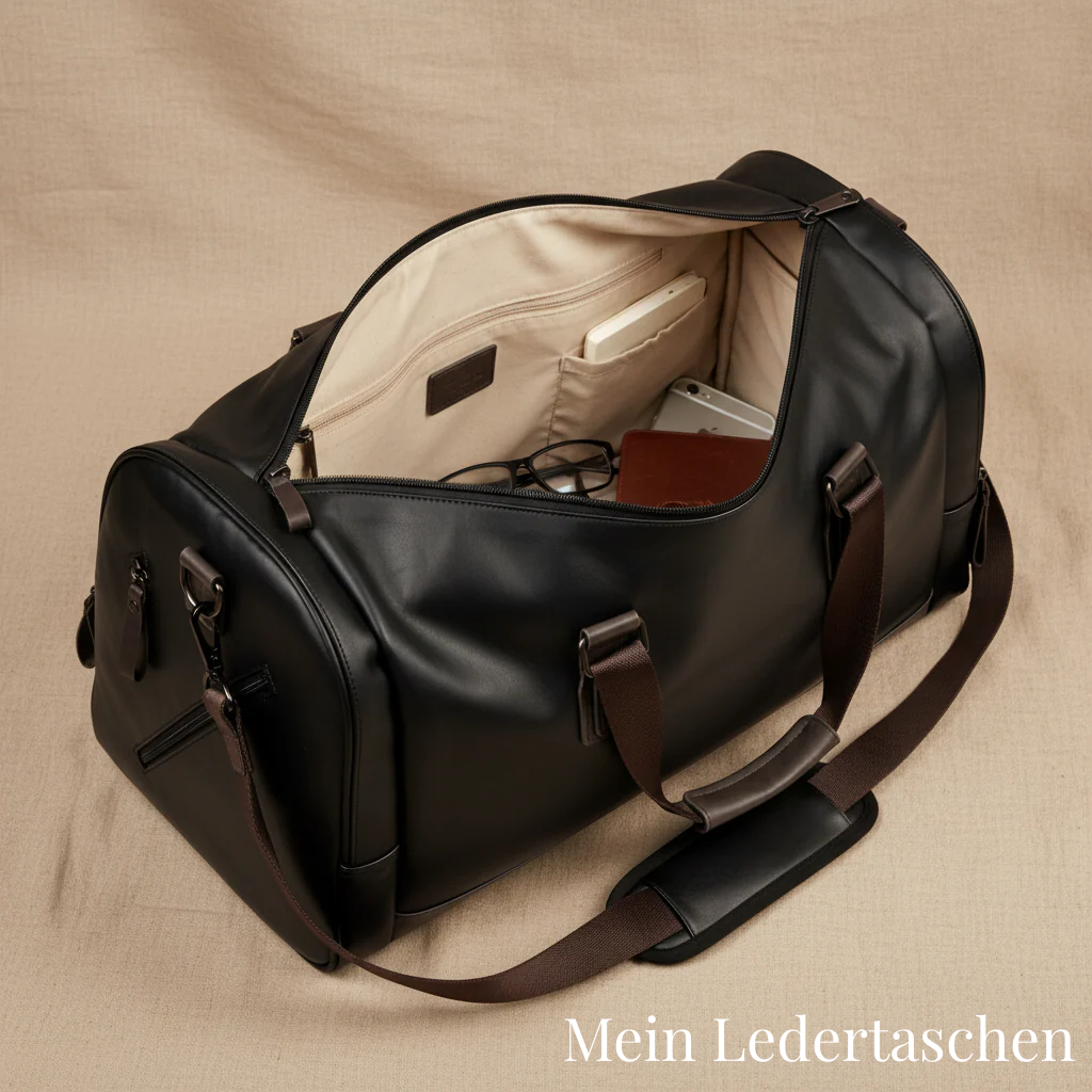 Oskar leather travel bag