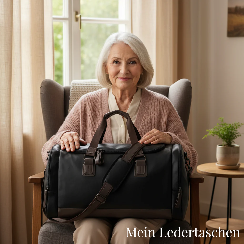 Oskar leather travel bag