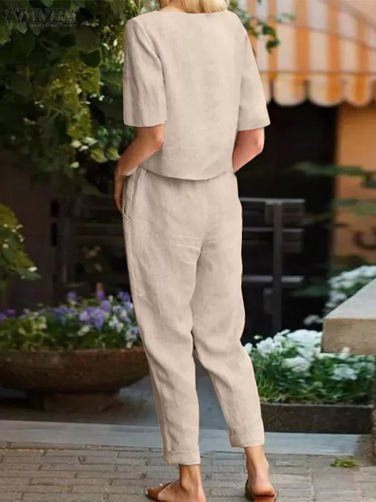 Alessa™ | Stilvolles Blusen- und Hosen-Set