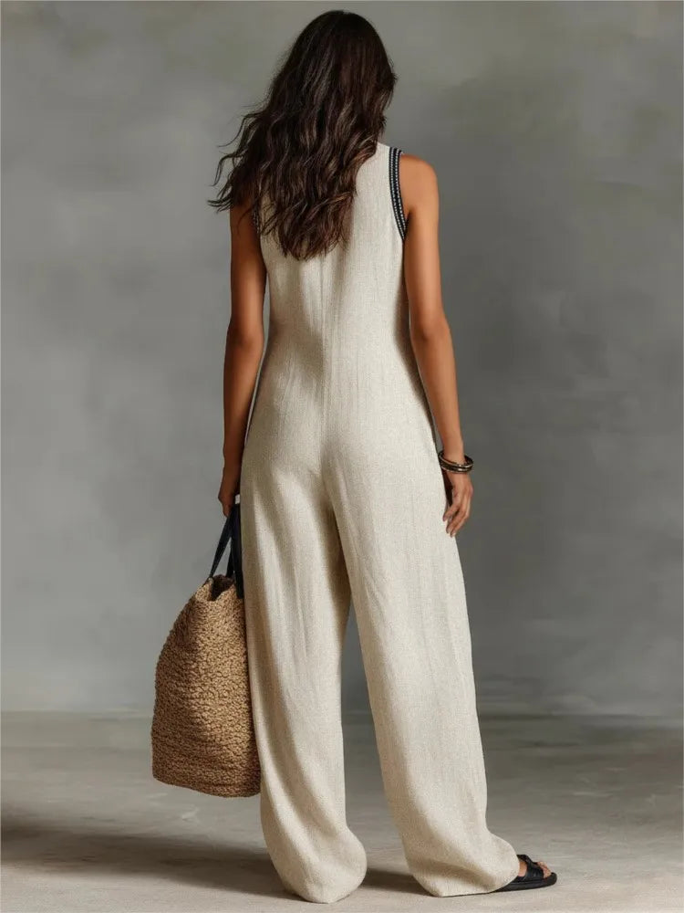Guadalupe | Women's sleeveless monokini with a high neck