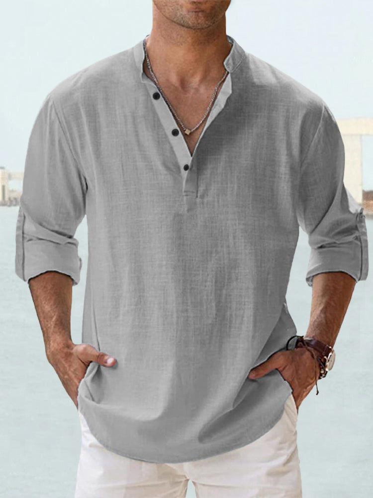 Arthur | Collarless shirt