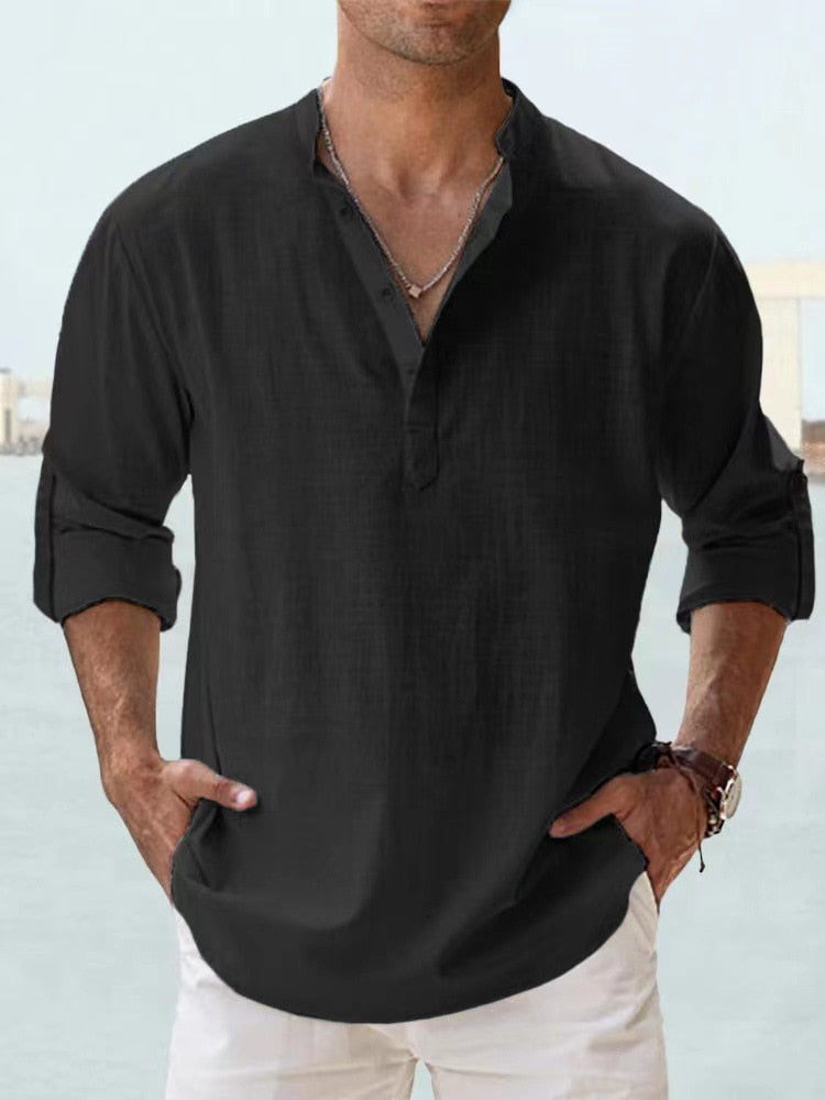 Arthur | Collarless shirt