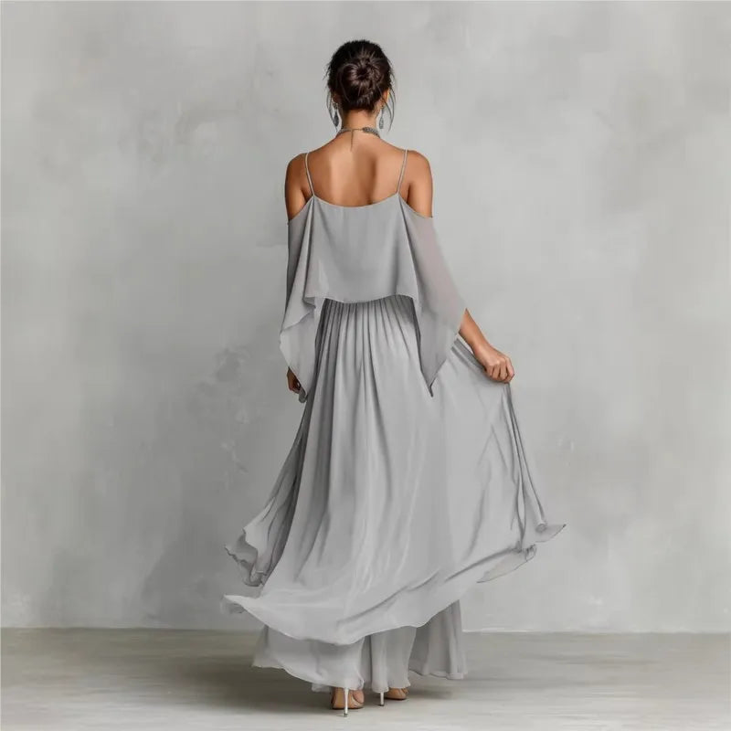 Light chiffon summer outfit for women