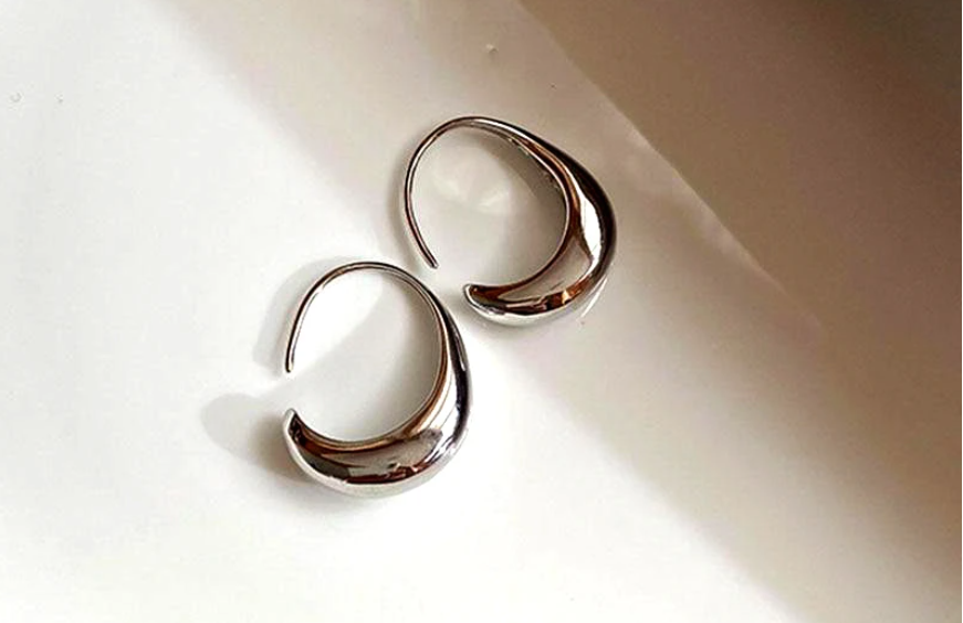 Elegante Goldohrringe