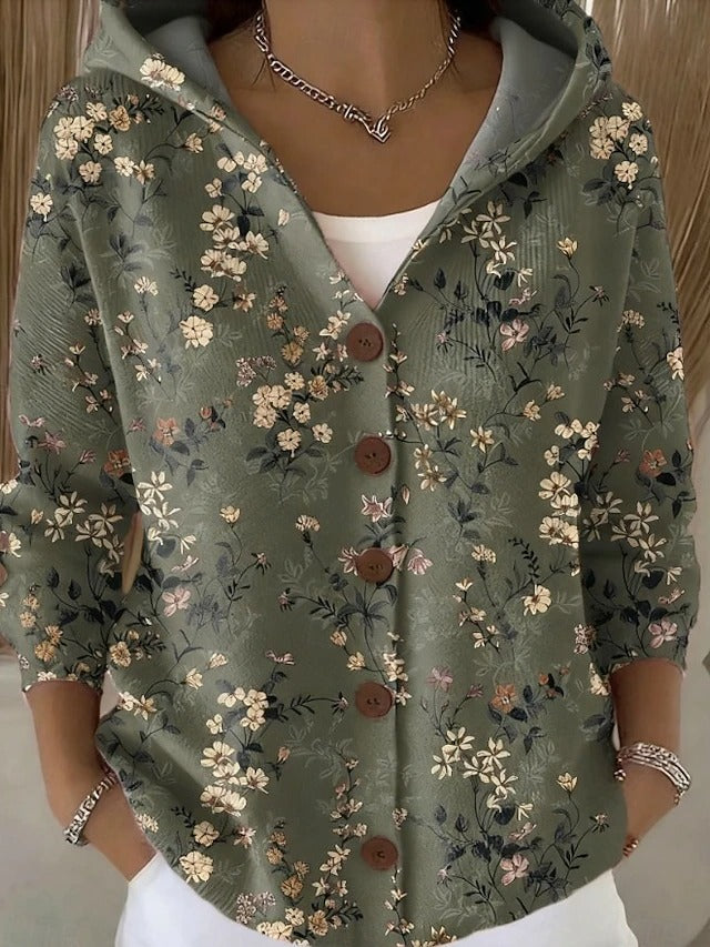Paloma | Imprimé en Maille Veste à Capuche