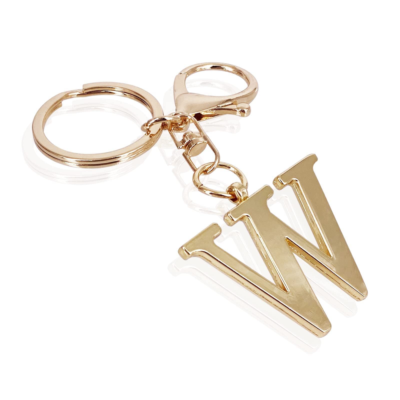 Initiale | Eleganter goldener Schlüsselanhänger