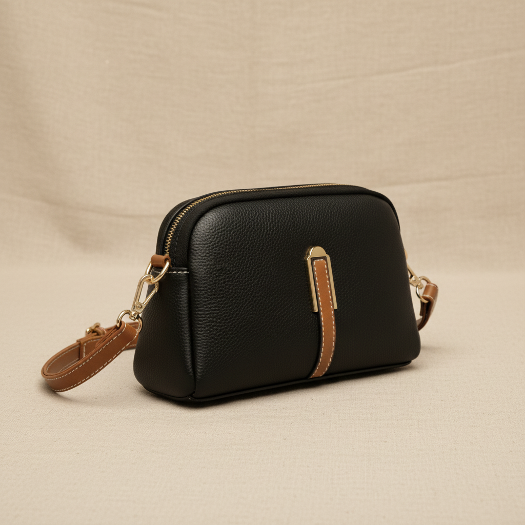 Mila leather shoulder bag