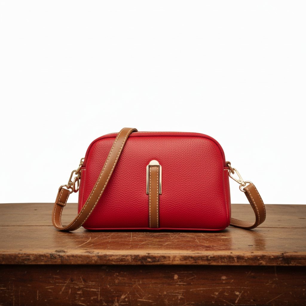 Mila leather shoulder bag