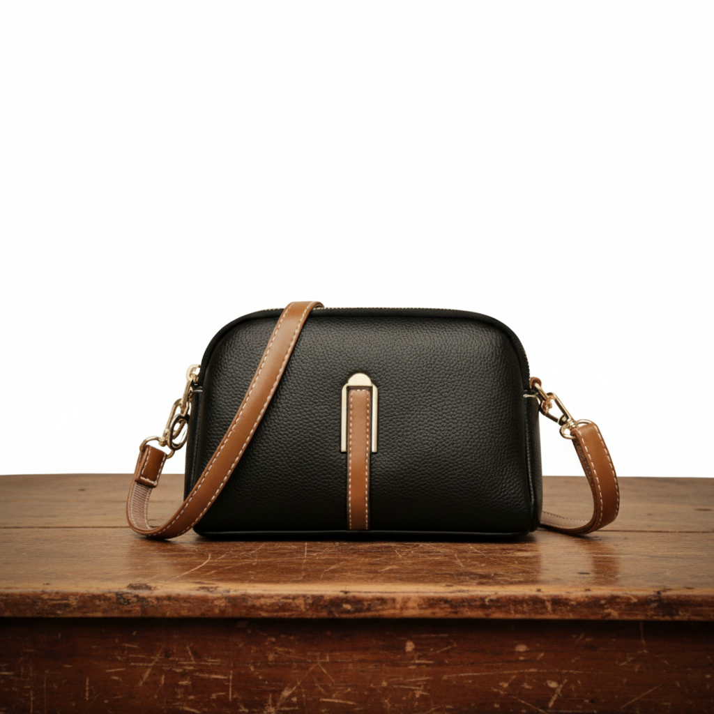Mila leather shoulder bag