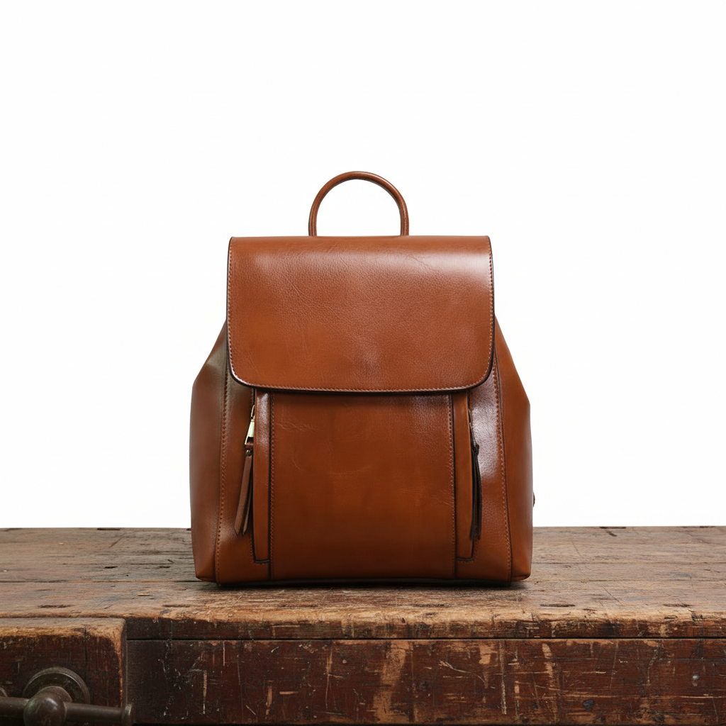 Theo leather backpack