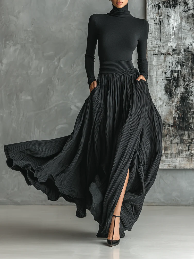 Eve™ || Elegant set with pleated skirt