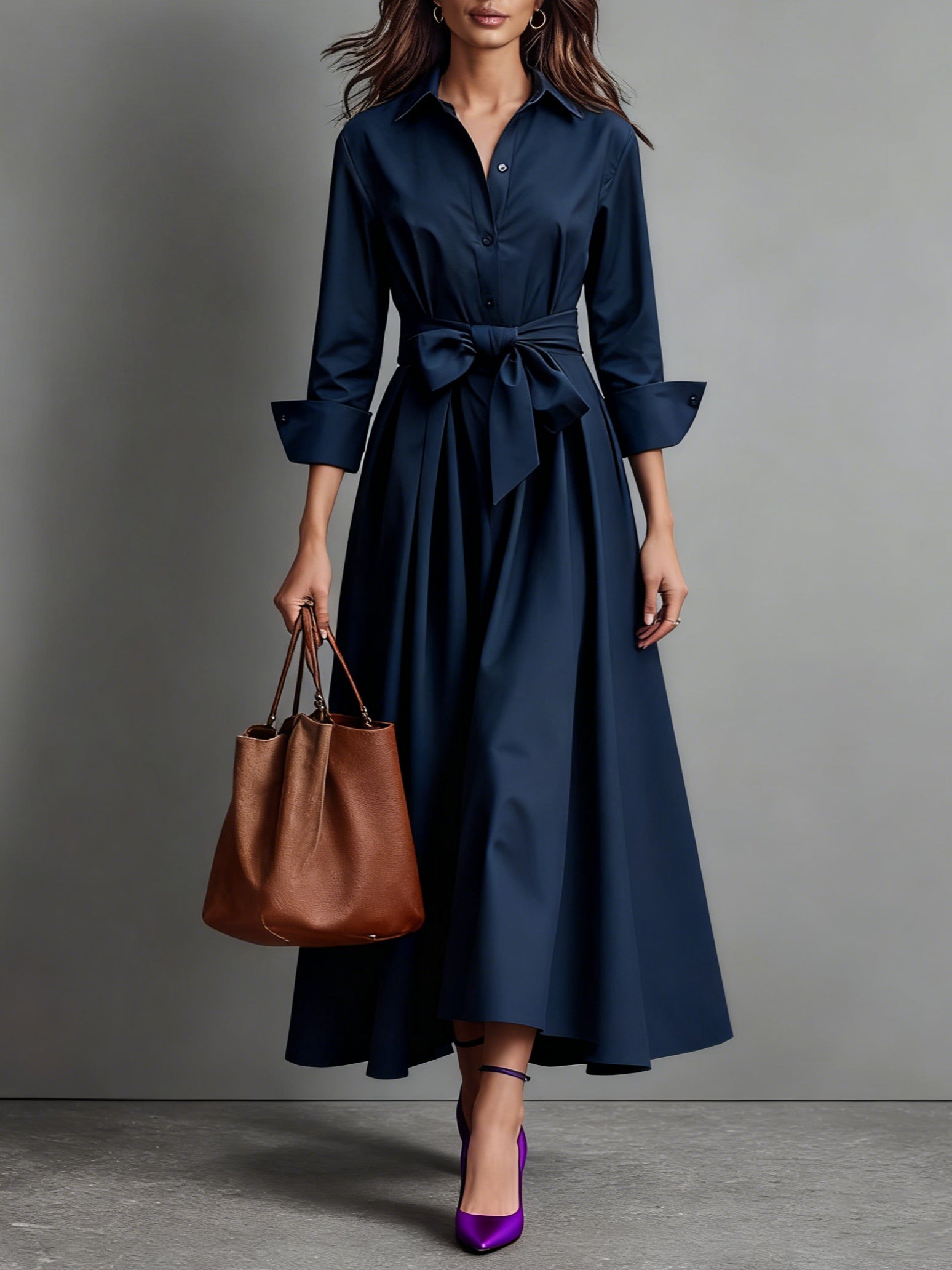 Marise™ | Elegantes Maxi-Kleid mit Schleifendetail