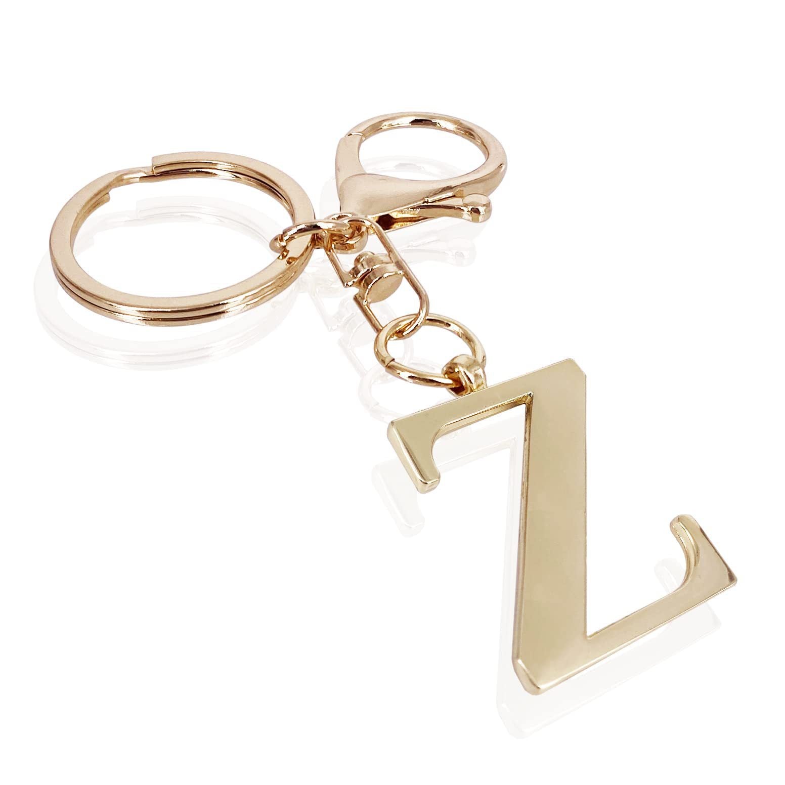 Initiale | Eleganter goldener Schlüsselanhänger
