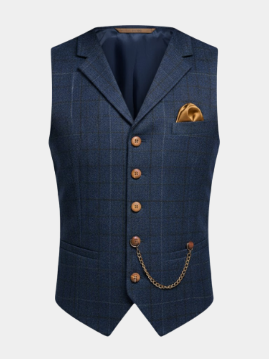 Vincenzo – Elegant tweed waistcoat for men