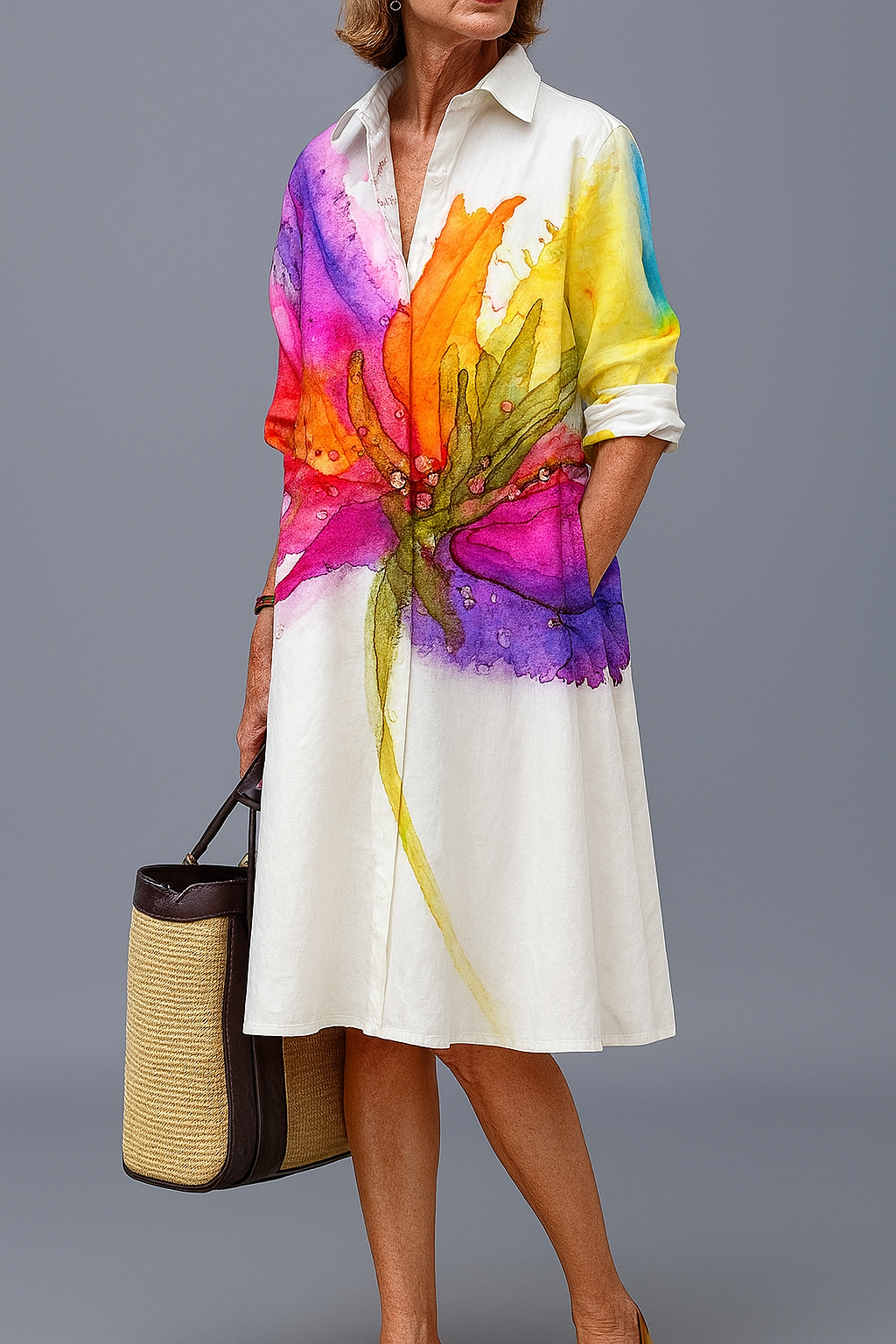 Lydia™ | Stylish midi dress