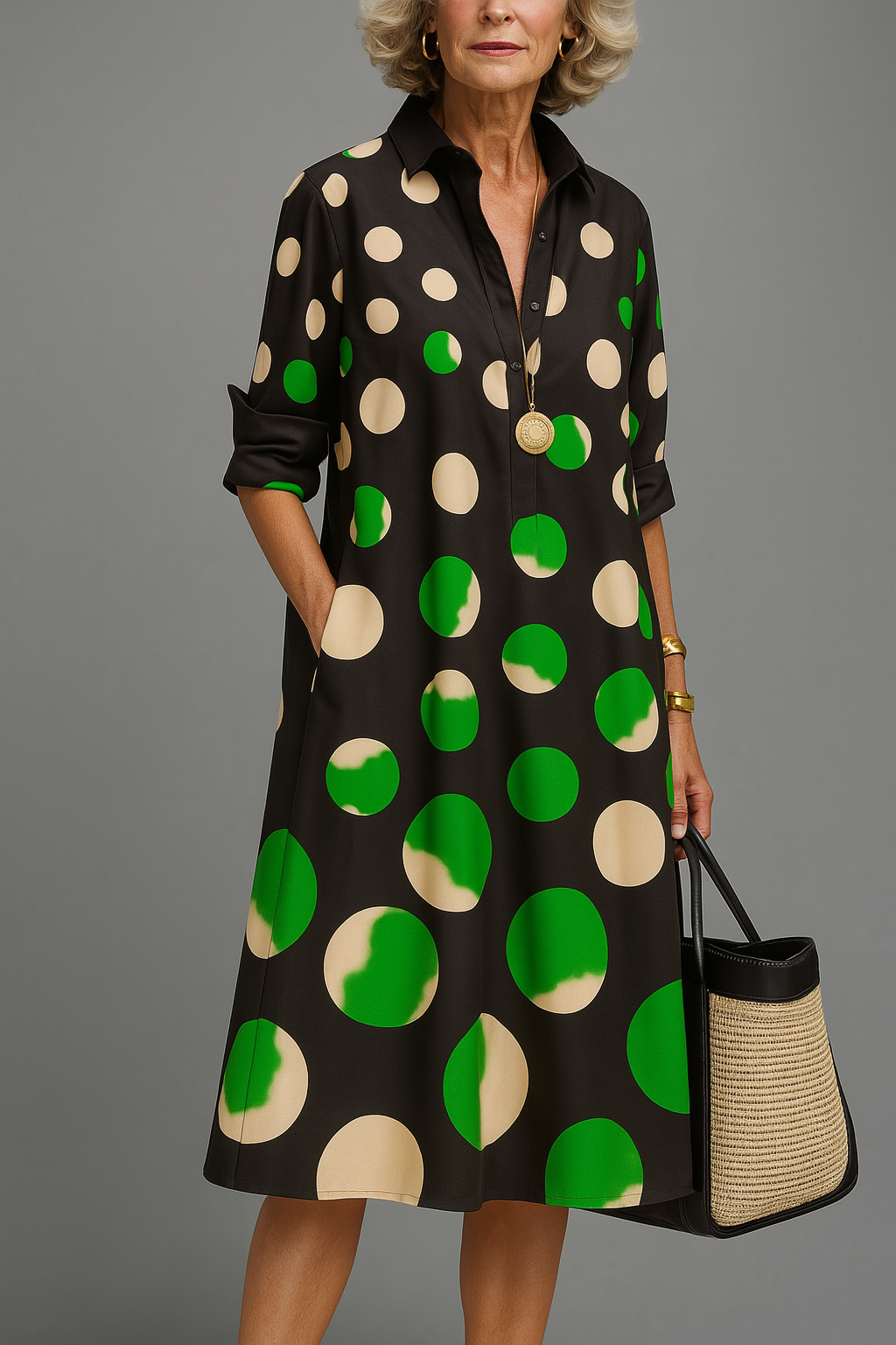 Naomi™ | Stylish midi dress