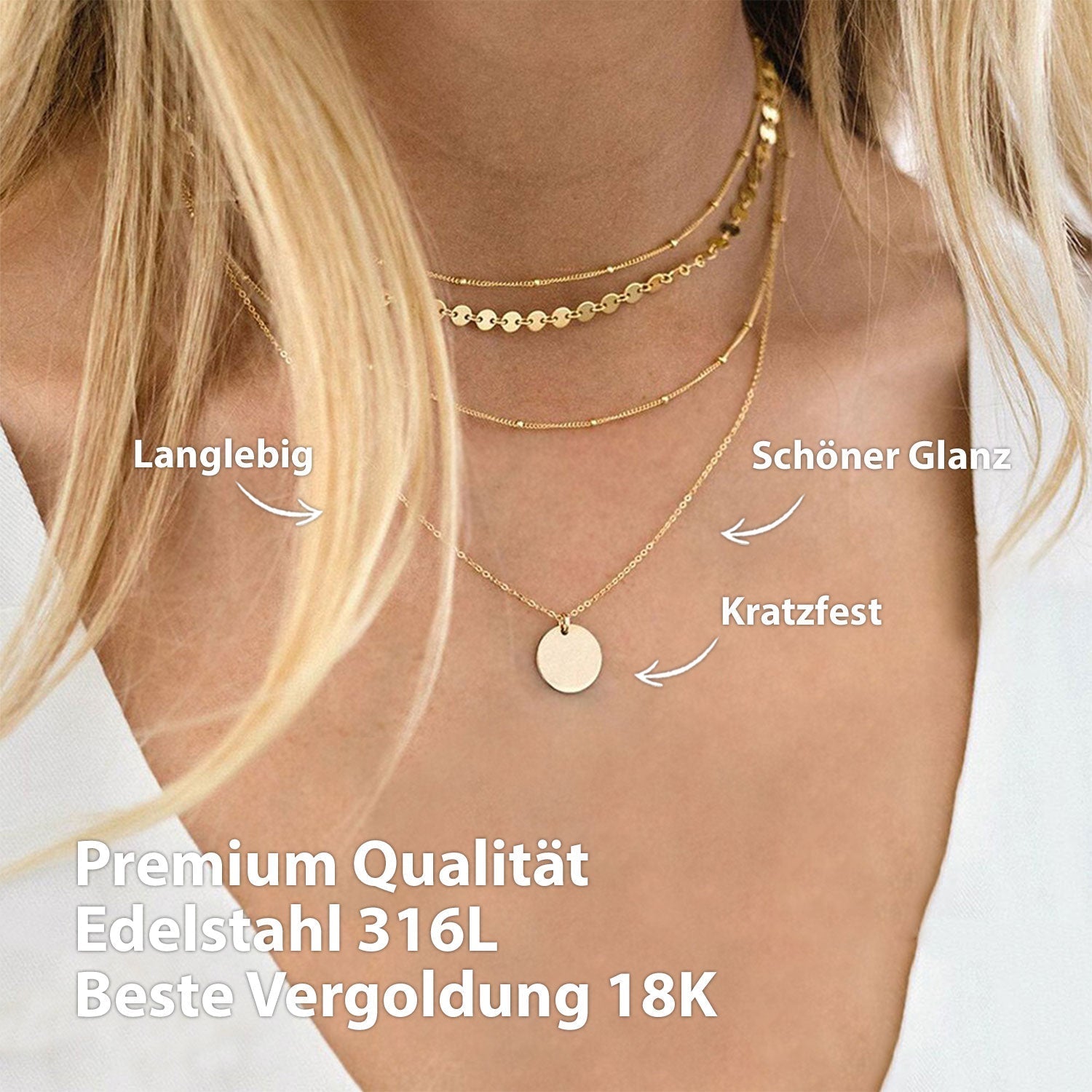 BonnyBoho necklace set gold