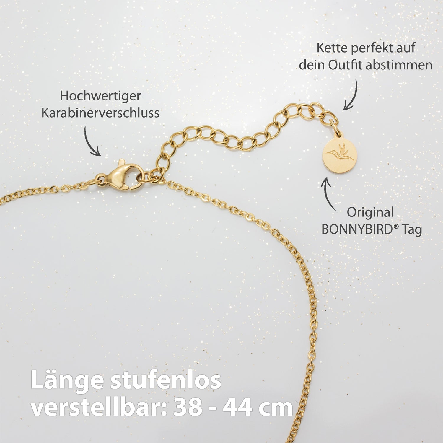 BonnyCoin necklace with gold plates