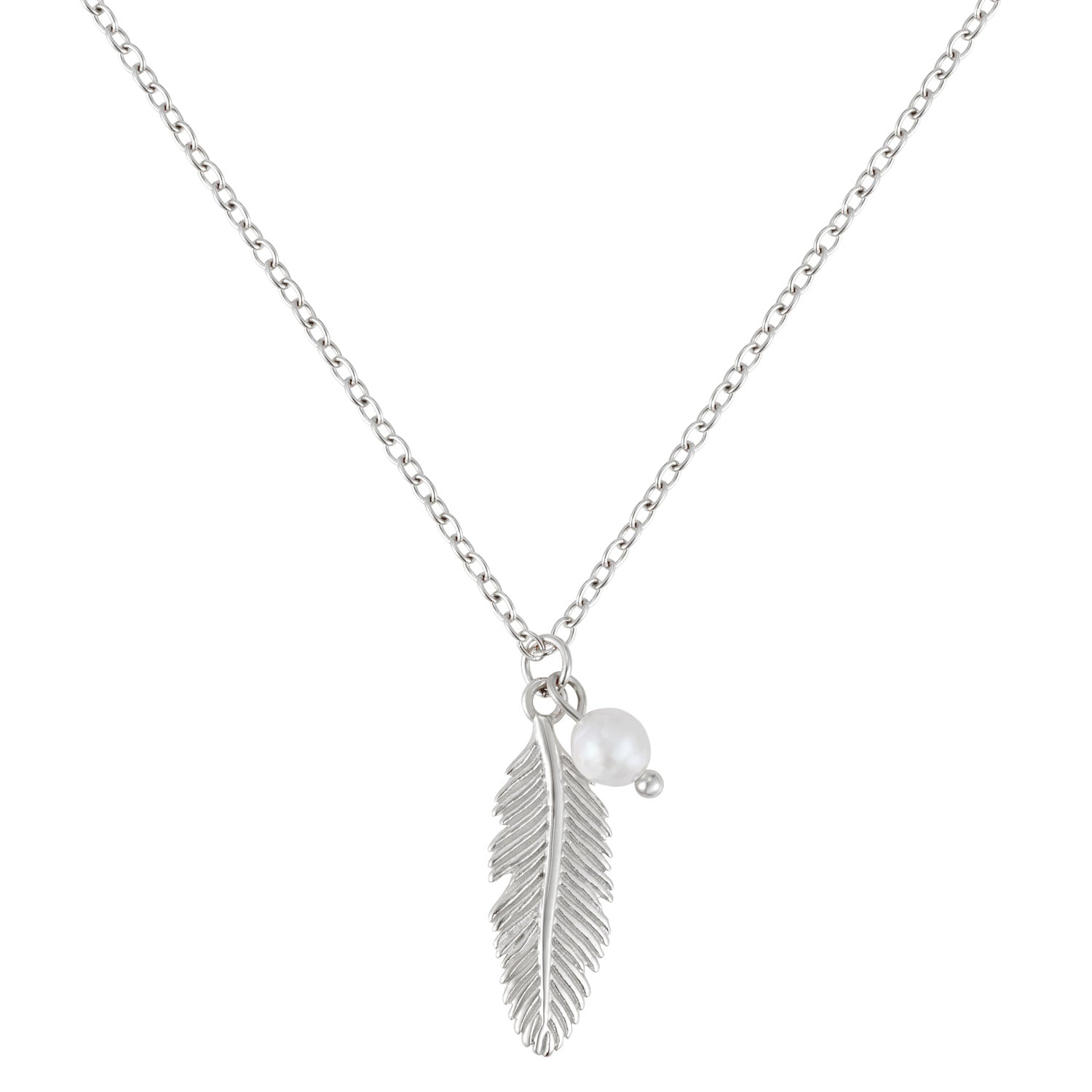 BonnyFeather Feder Kette Silber
