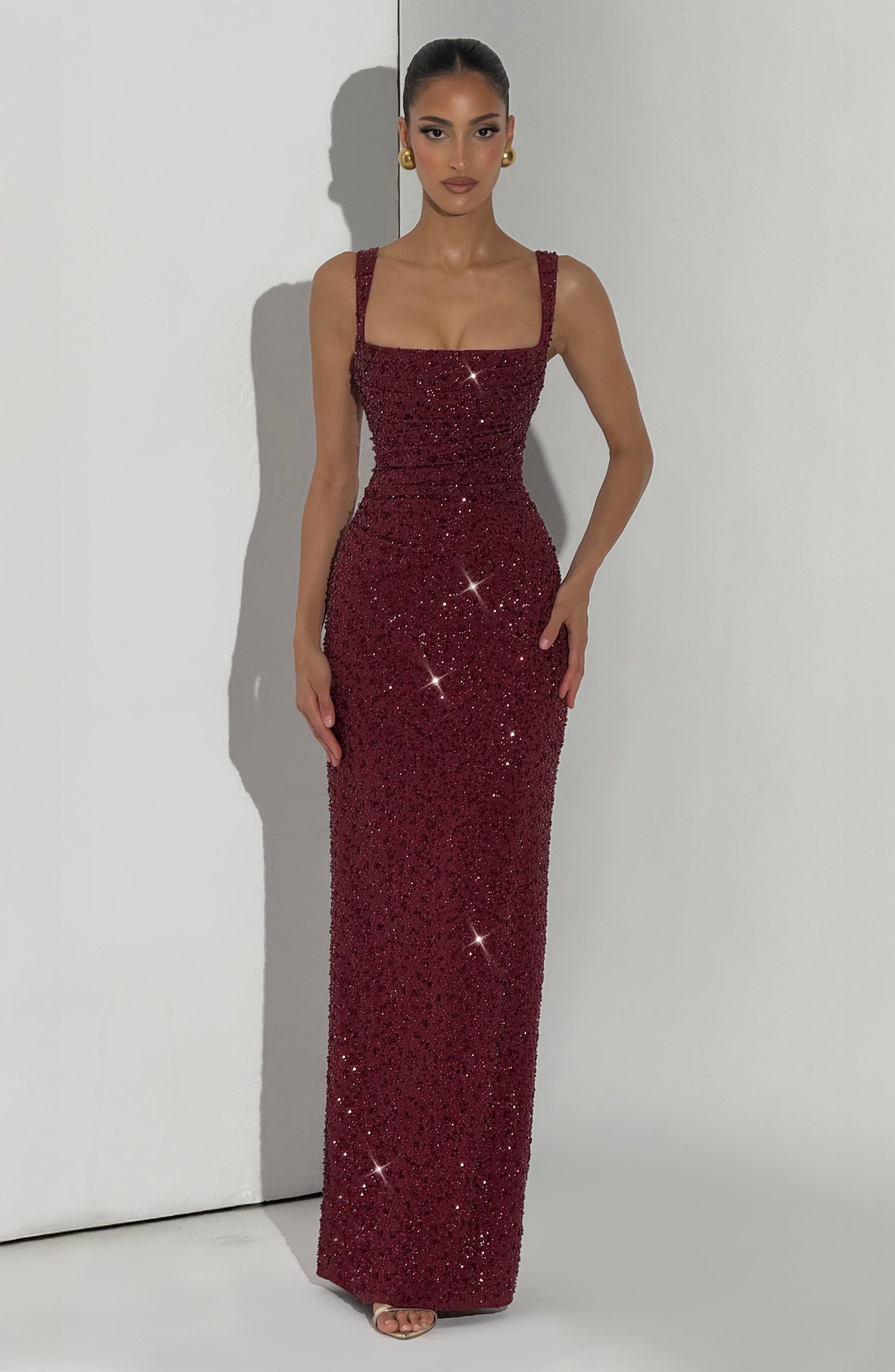 ROSALIND | Maxikleid mit Quadratischem Ausschnitt