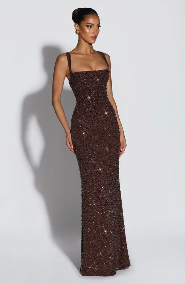 ROSALIND | Maxikleid mit Quadratischem Ausschnitt