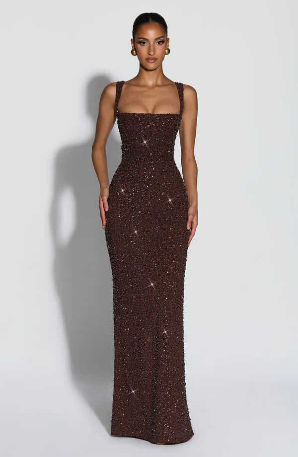 ROSALIND | Maxikleid mit Quadratischem Ausschnitt
