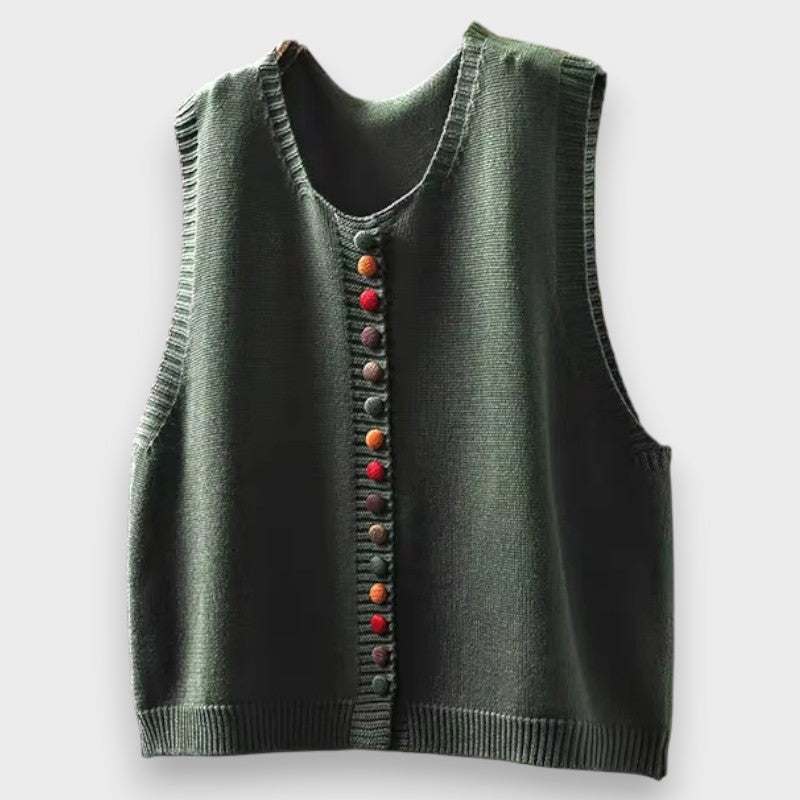 Maja™ | Elegante Strickjacke mit Knöpfen