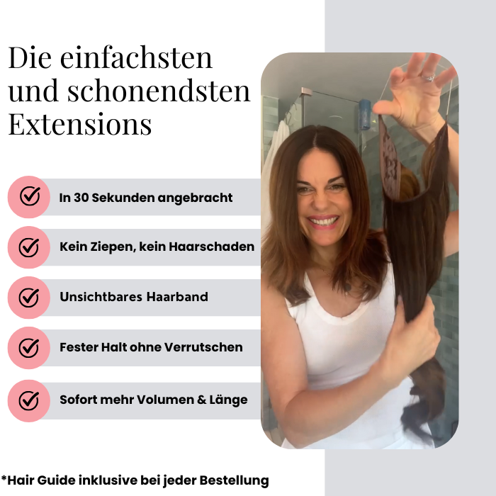 Steinsee hair extensions – volume in 30 seconds