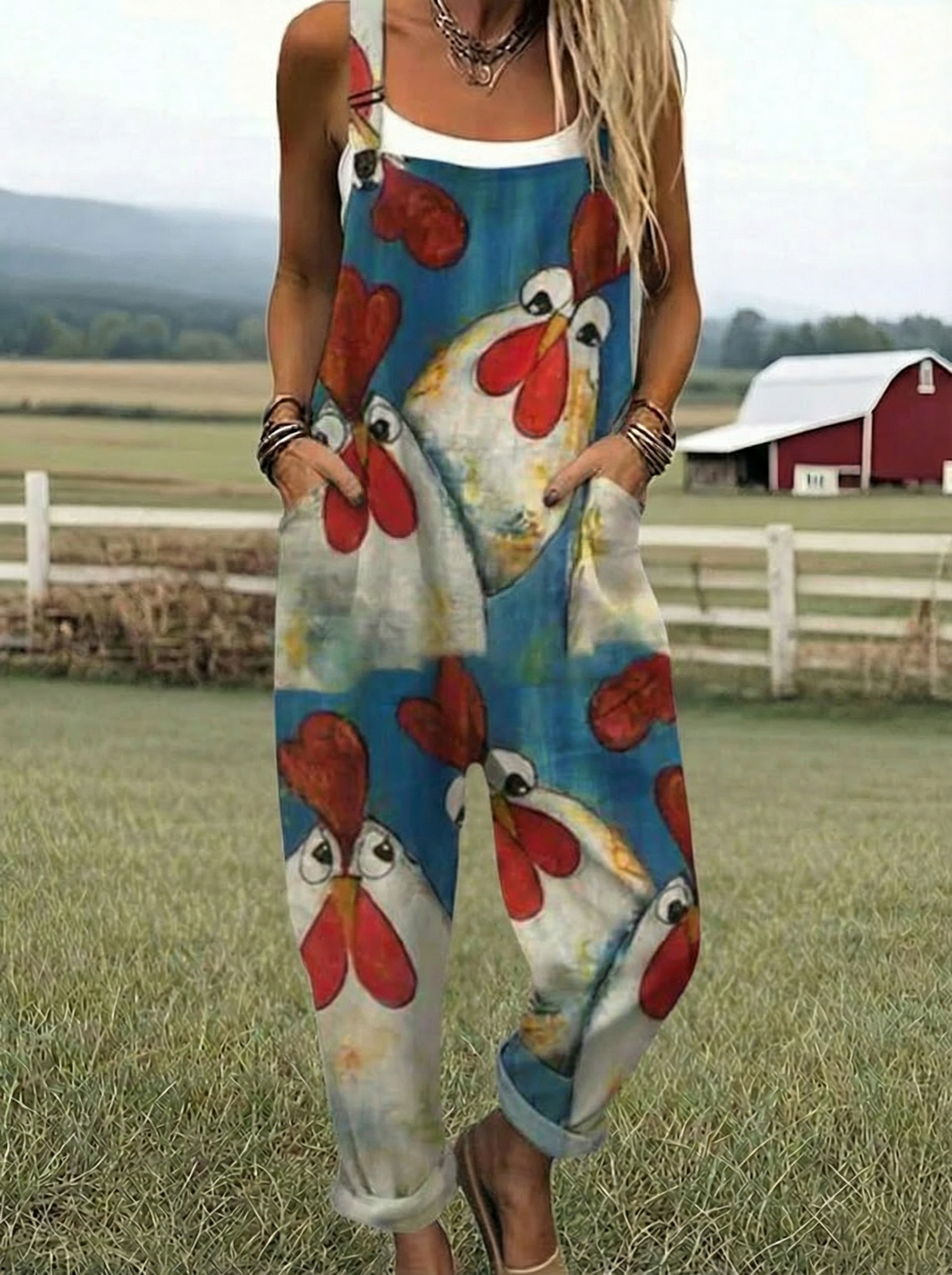 LS™ | Salopette Styles Vintage Stampata