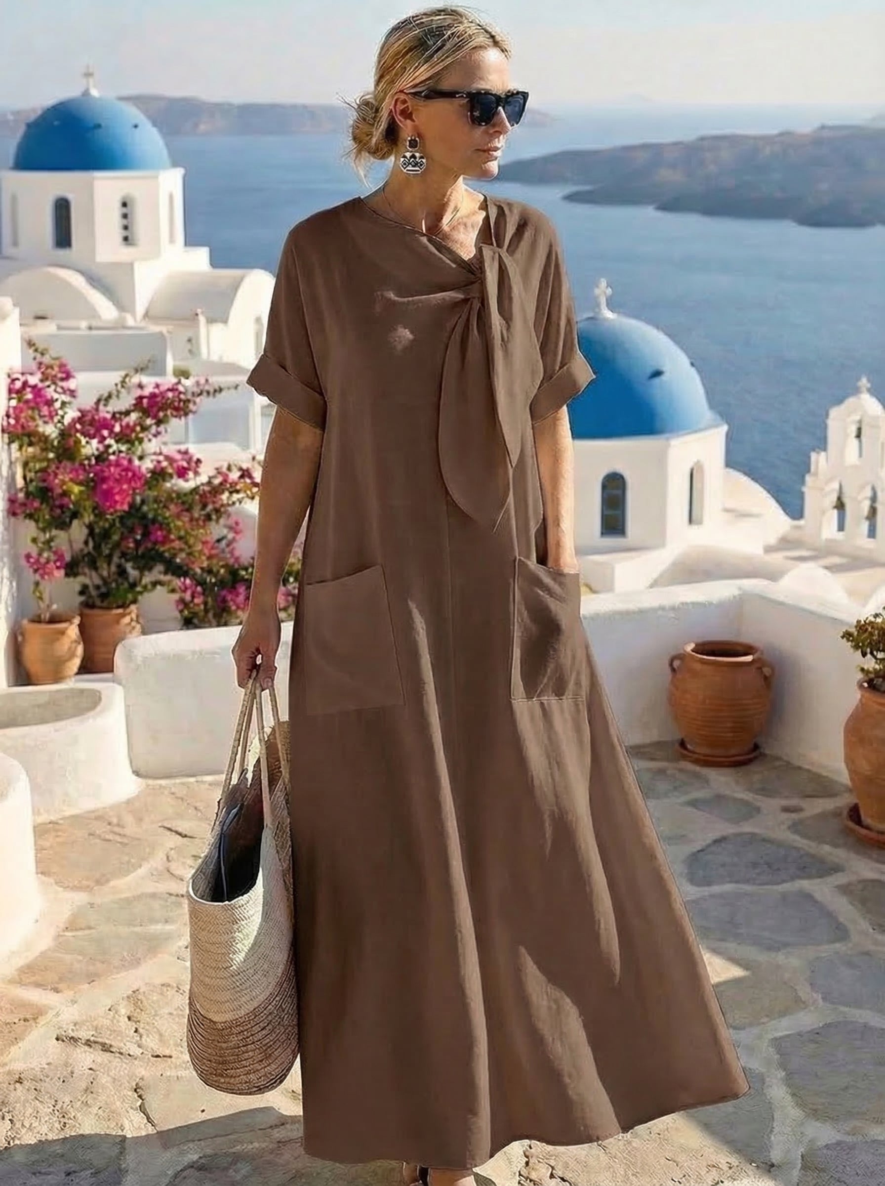 Fleur™ Abito Elegante con bag