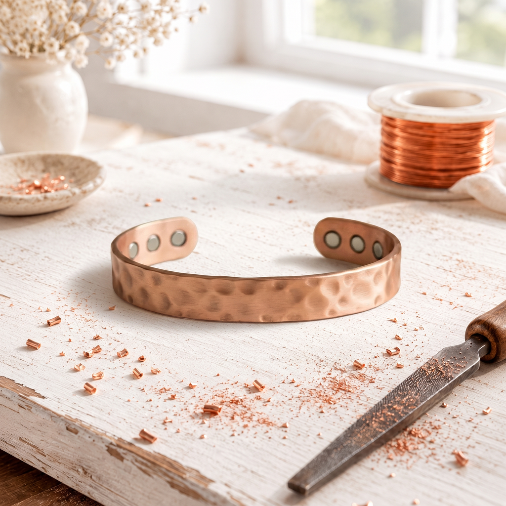 Punktiertes Kupferarmband
