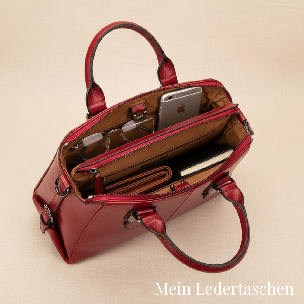 Red luxury bucket bag