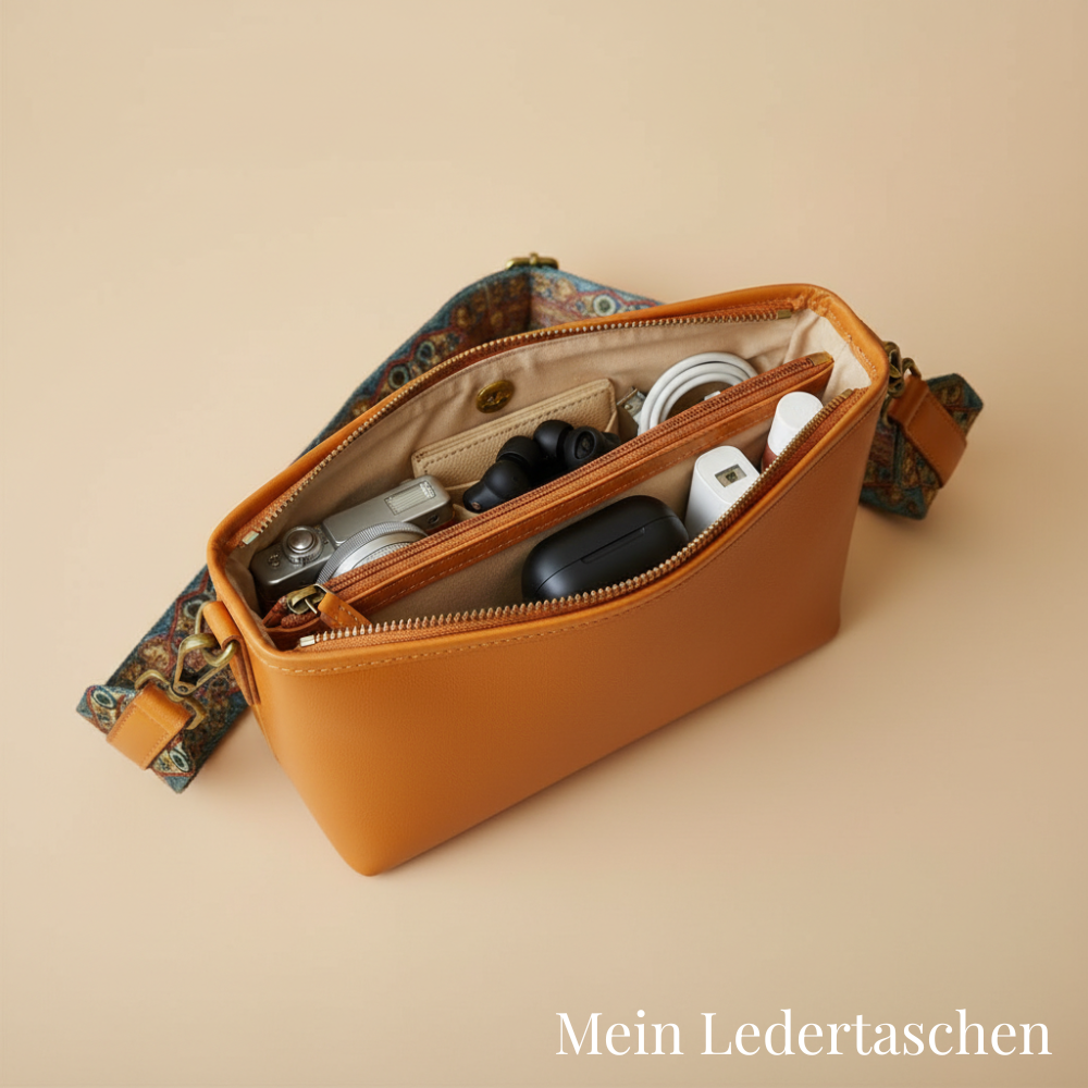 Tamar's vintage leather bag