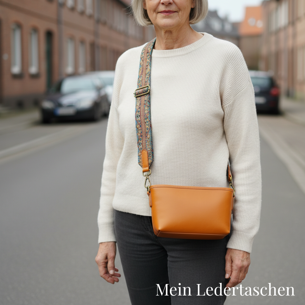 Tamar's vintage leather bag