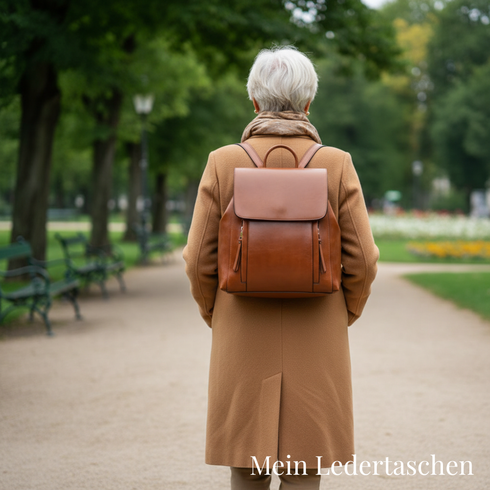 Theo leather backpack